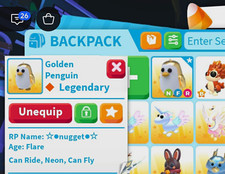 Adopt me NFR Golden Penguin (Read description) picture