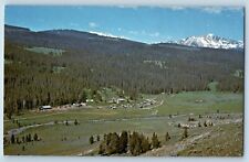 Gallatin Gateway Montana MT Postcard Nine Quarter Circle Ranch Aerial View c1960 picture