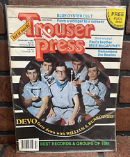 TROUSER PRESS MAG: 1982 Devo on Cover Vintage picture