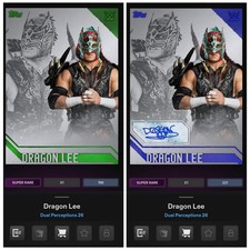[DlGITAL CARD] TOPPS SLAM DUAL PERCEPTIONS S1 SR 2- DRAGON LEE SIGNATURE/BASE picture