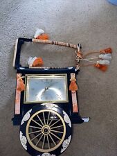 Rare Vintage Citizen Transistor Clock Asian Chariot Wagon Made In Japan (READ) picture