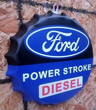Ford  Power Stroke Diesel Metal Sign Vintage Garage Wall Decor Ford Racing Sign picture