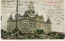 Vintage 1909 Gibson County Court House Trenton Tennessee Postcard Horses Wagons picture