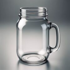 36pc Mason Jar Set w/ Handles - 16oz / 500ml Durable Tempered Glass Drinkware picture