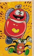 Vintage Japanese Menko Robot Insect Retro Anime Quiz Card picture