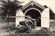 Fire Engine Museum of Marine Historical Assoc, Mystic CT c1950 Postcard T62 picture