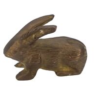 Vintage Pewter RABBIT BUNNY Figurine ACTION Taiwan Easter Spring Woodland Animal picture