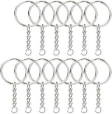 150 Pcs 1 Inch / 25 Mm Split Key Rings Chain Silver Key Chain Ring Key Chains picture