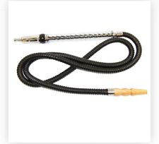 72 Inches Long Leather Wrapped Wooden And Acrylic Handle Hookah Hose picture