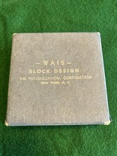 Psych Corp Wechsler Standard Block Design Set Intelligence Test Red White Square picture