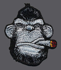APE CIGAR BEARD DRUNK TACTICAL EMBROIDERED APE HOOK LOOP PATCH  picture