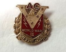 ANTIQUE 10 KT GOLD WW2 AC SPARK PLUGS PIN W/BACK WW2 WAR PRODUCTION PIN picture