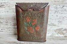Vintage Early 20th century Tobacco/Bourbon Advertising Pocket Tin Four Roses picture