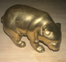Vintage Brass Bear Paperweight 4 Inch picture