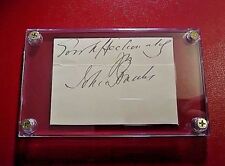 Sir John Thomas Banks, 1800s Autograph, signed signature card, physician Surgeon picture