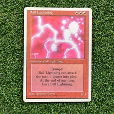 MTG Ball Lightning Fourth Edition 4ED Rare Vintage Magic The Gathering 1995 MP picture