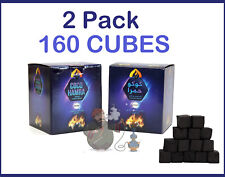 160Pcs 2.5KG Coco Hamra Natural Coconut Hookah Charcoal Large 26MM Cube*2Pack*  picture