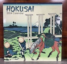 2024 Square Wall Calendar, Hokusai, 16-Month Arts & Antiques Theme 12”x12