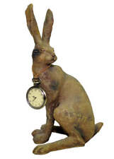 Rabbit with Clock Desk Accessory, Set of 2 - Delamere Design picture