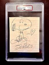 CHARLES M. SCHULZ PSA/DNA SIGNED ORIGINAL DRAWING OF SNOOPY SKETCH picture