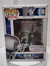 Funko Pop Icons MTV Music Television MTV Moon Person (Silver) #18 Silver picture