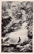 RPPC Cades Cove TN Tennessee Mill Creek Waterfalls Falls Photo Vtg Postcard U2 picture