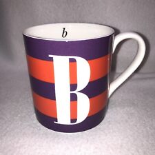 Kate Spade NY Wickford Red Letter Day Lenox Monogram B Coffee Mug Cup Purple Red picture