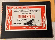 ***VINTAGE 1943 MIDWESTERN RAILROADS TRAINS ALBUM OF PHOTOGRAPHS*** picture