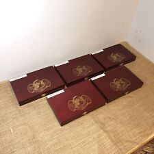 Lot of 5 Fat Bottom Betty Robusto Empty Wooden Cigar Boxes 9.5x6.5x1.5 #88 picture
