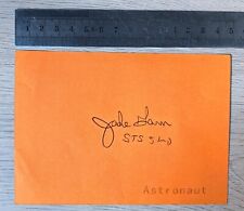 Jake Garn Signed 3x5 Index Card Autographed Signature Astronaut Space NASA picture