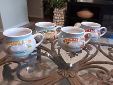 Dat'l Do-It Inc Vintage Soup Recipe Ceramic Mugs Cups With Recipes Set of 4 picture