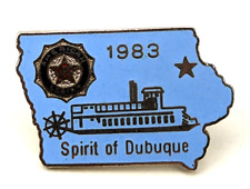 Vintage 1983 US American Legion Spirit of Dubuque Lapel Pin Enamel Emblem #C3 picture