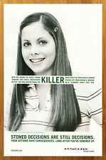 2003 Free Vibe Anti-Drug Print Ad/Poster Anti-Marijuana Family Teens Pop Art  picture