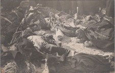 Vladivostok Siberia ? Frozen Dead Bodies Military Soldiers RPPC 1919 Postcard picture