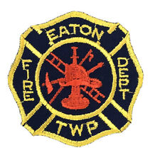 Eaton Township Fire Dept Patch  - 3 3/8 inches x  3 3/8 inches  picture