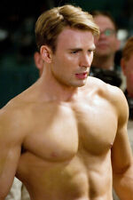 CHRIS EVANS 24X36 POSTER BARECHESTED BEEFCAKE PHOTO picture