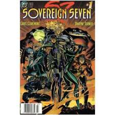 Sovereign Seven #1 Newsstand in Near Mint minus condition. DC comics [m/ picture