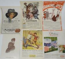 Lot 45 1900s Print Advertising Mennen's Talc Powder Massage Cream Palmolive picture