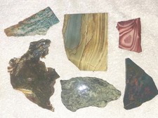 Slab Lot for Cabbing 334 Grams Lots of Potential Jewelry Craft Display picture