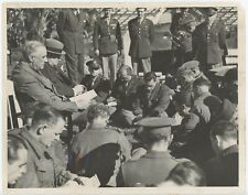 24 January 1943 press photo of Churchill and Roosevelt at Casablanca Conference picture