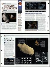 Binary Asteroids #78 Solar System Secrets Of Universe Fact File Fold-Out Card picture