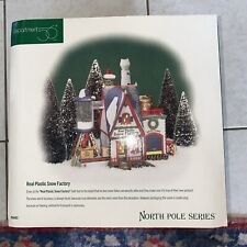 Dept 56 North Pole- Real Plastic Snow Factory #56403 Retired New picture