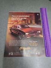 1981 vintage original print ad Oldsmobile Cutlass Supreme Luxury Car picture