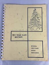 Bethesda Chevy Chase High School 1963 Ten Year Class Reunion Book Maryland WOW picture
