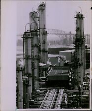 LG860 1969 Original Photo OIL REFINERY Fossil Fuel Industry Processing Plant picture