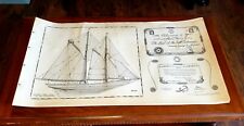 1975 Bluenose II Measured Drawings, Signed & Numbered by L. B Jenson, 32 Plates picture