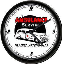 Retro Vintage Paramedic Ambulance Service EMS Emergency Attendants Wall Clock picture
