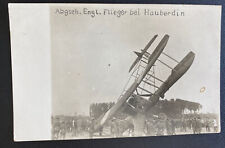 Mint Germany Real Picture Postcard British Plane Crash At Hauberdin picture
