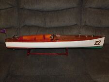 Drexel Heritage Replica of Chris Craft Wooden Model Racing Boat #22 SPEED BOAT picture