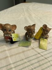 Lot of 3 Vintage Josef Originals Mice, Groom, Birthday & Cheese-Stickers & Tags picture